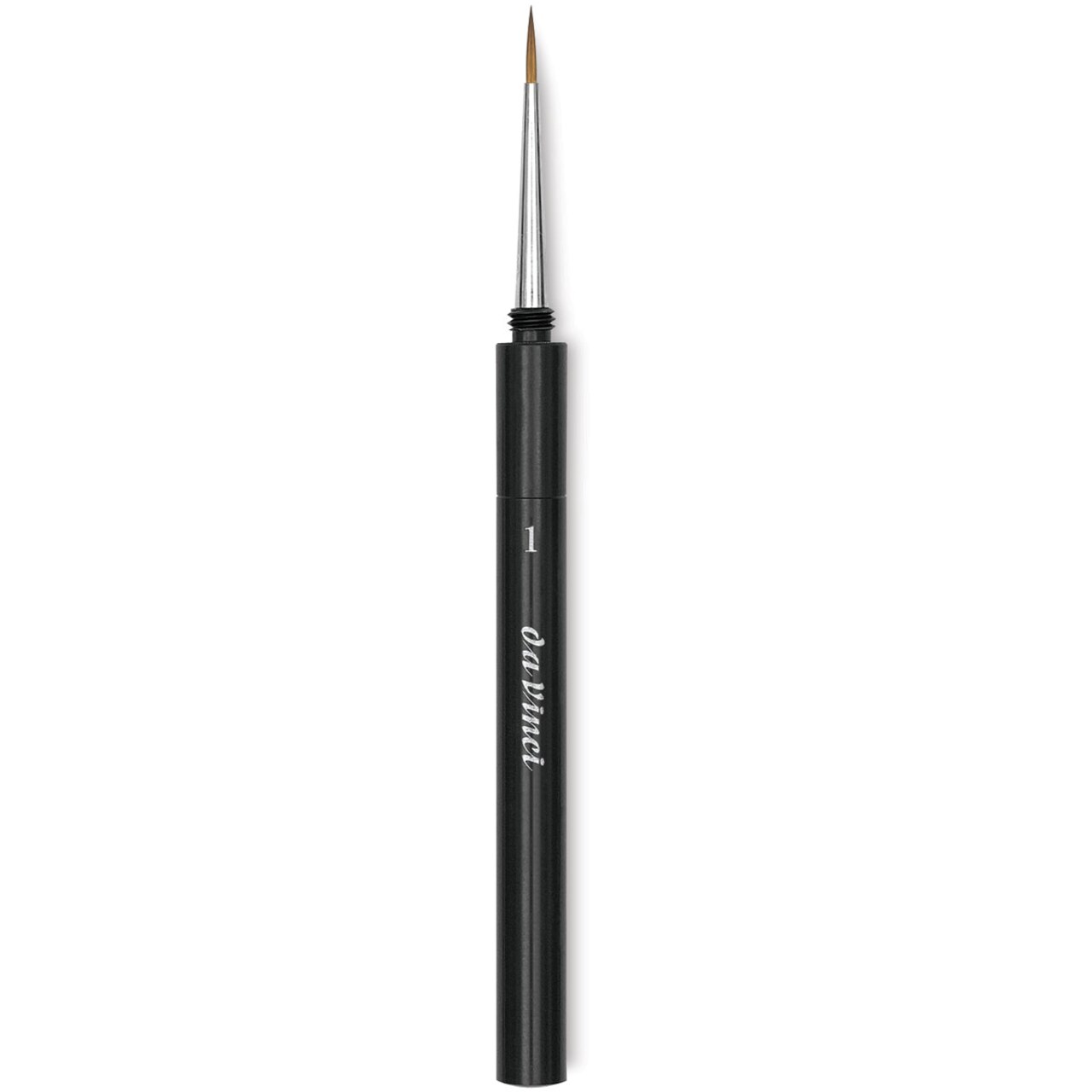 Da Vinci Maestro Kolinsky Brush - Travel Round, Short Handle, Size 1